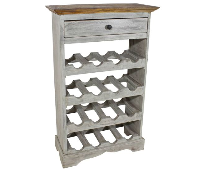 Vidaxl garrafeira madeira de mogno maciça 55x23x85 cm
