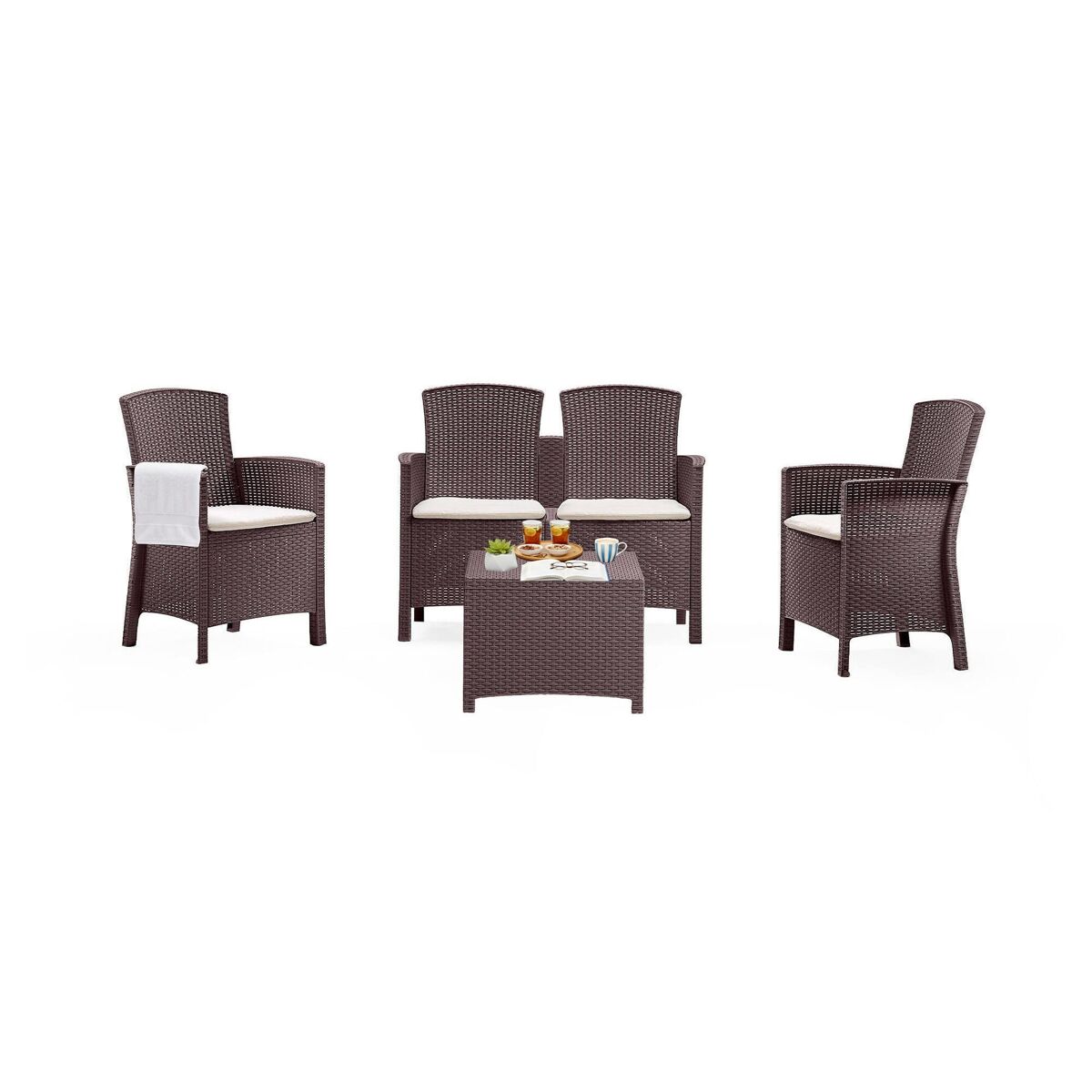 Sala de estar exterior em pvc