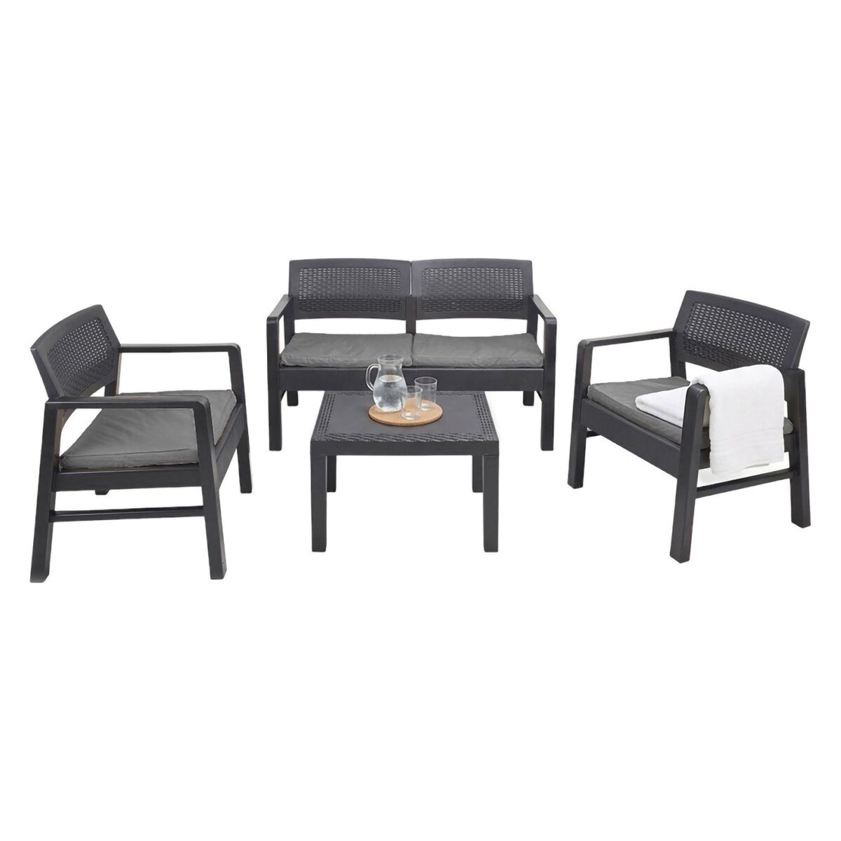 Sala de estar exterior em pvc