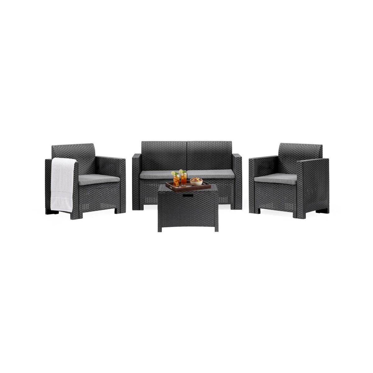 Sala de estar exterior em pvc