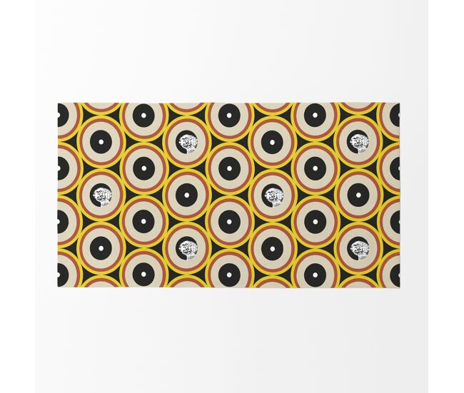 Marley - toalha de praia - microalgodão premium - 75x150 cm - fabricado na espanha - retro
