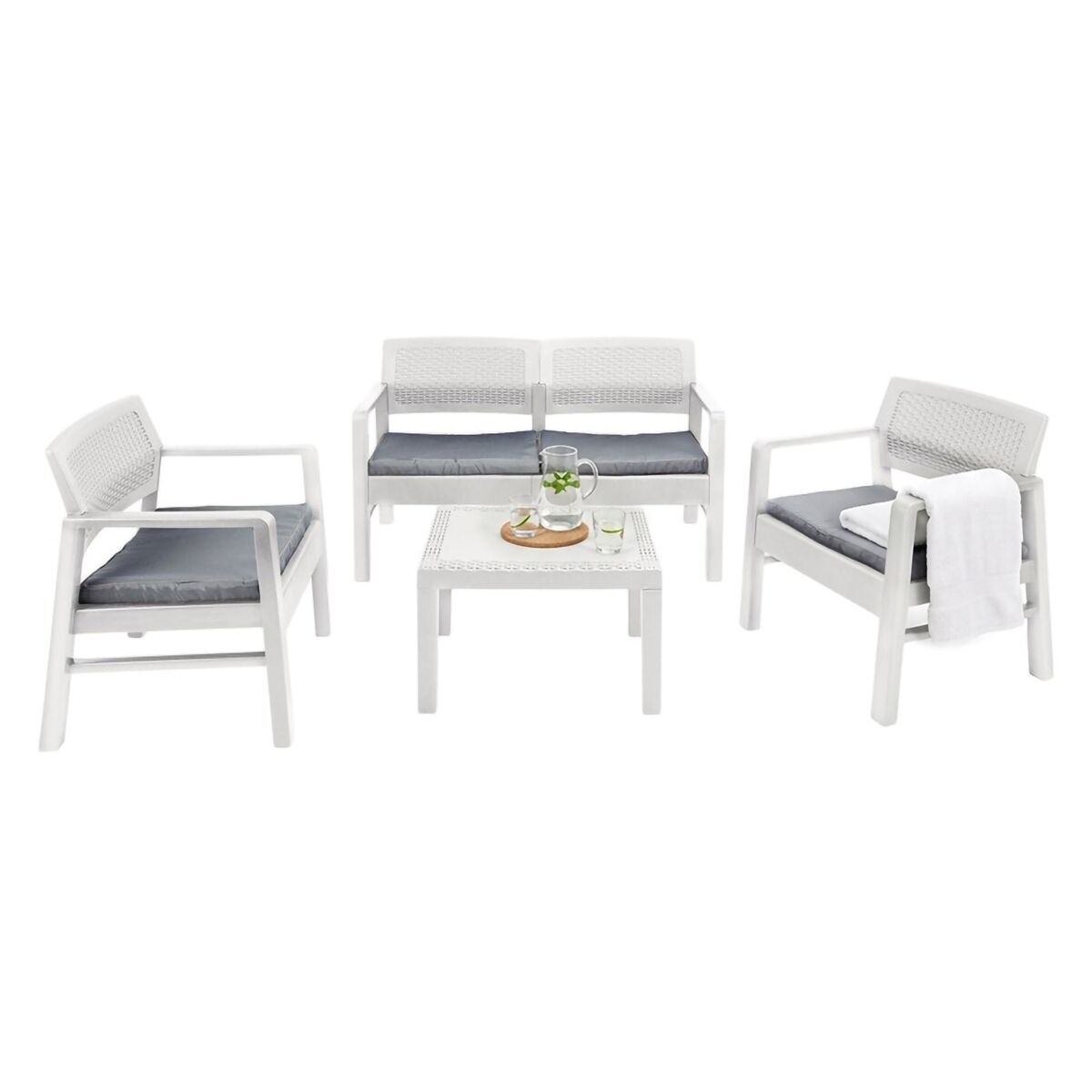 Sala de estar exterior em pvc