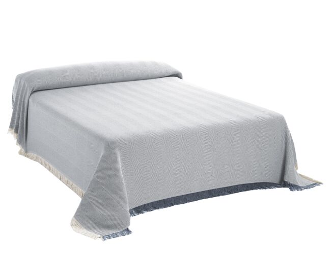 Foulard multiuso xadrez 230x260cm luna cinza donegal collections