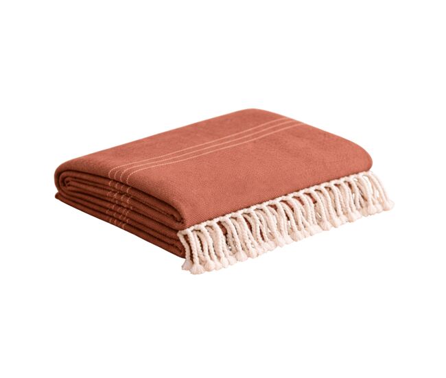 Foulard multiuso xadrez 230x260cm arienzo laranja donegal collections