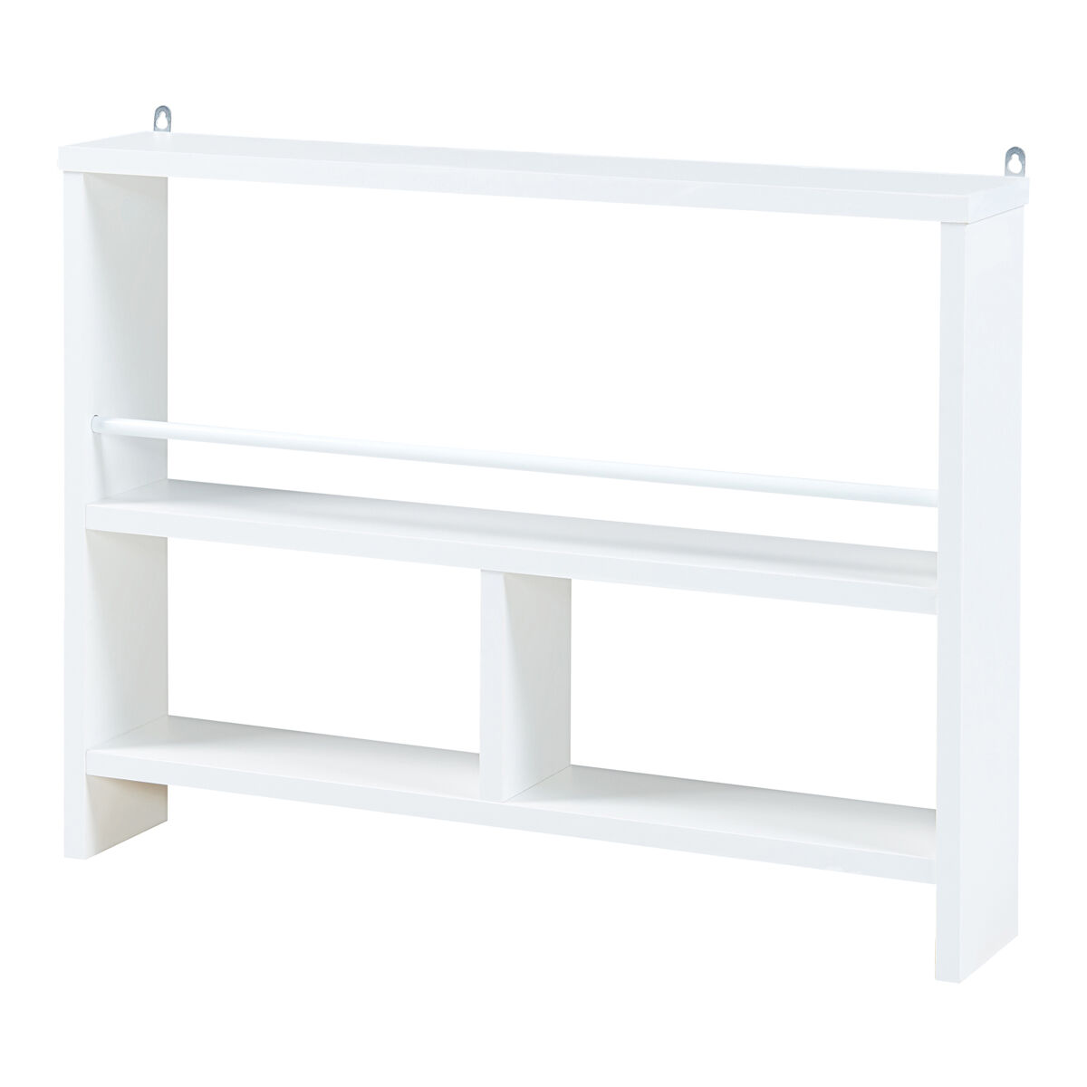 Prateleira de parede piteå de 3 níveis 60x10,5x45cm - branco [en.casa]