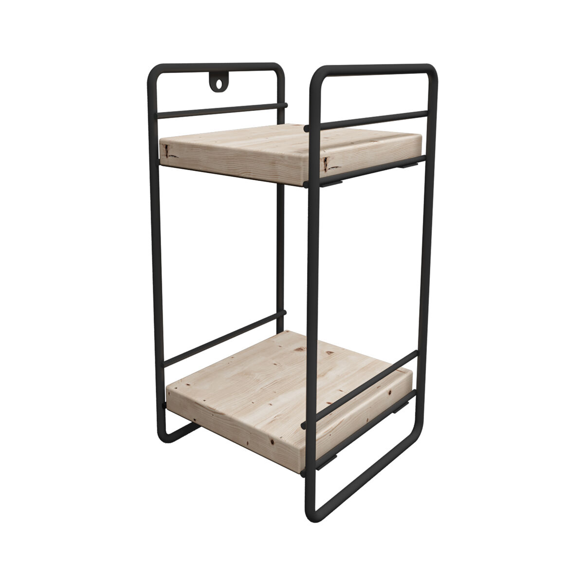 Prateleira de mesa pargas 2 níveis 26x14x13cm - preto [en.casa]