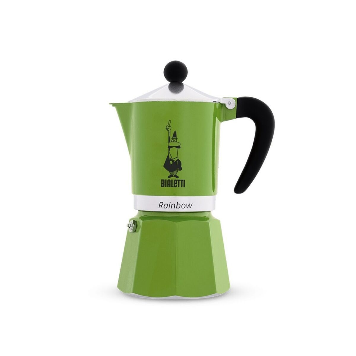 Cafeteira italiana bialetti rainbow verde metal alumínio 60 ml