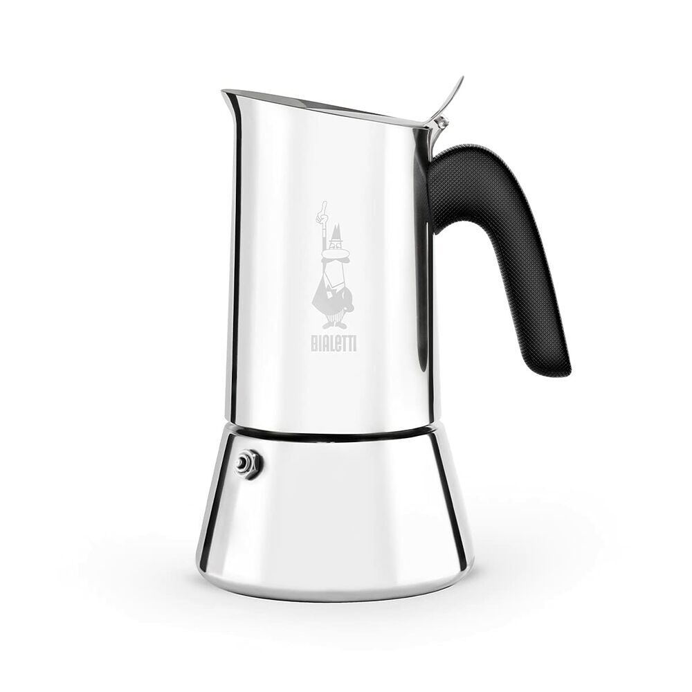 Cafeteira italiana bialetti venus box madeira aço inoxidável 2 kopjes 100 ml
