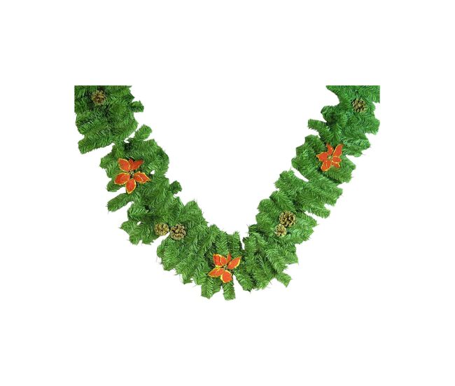 Ornamento de natal, ornamento de natal 220x25x25 cm, verde e vermelho