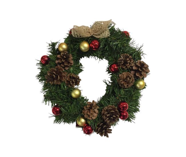 Ornamento de natal, ornamento de natal 35x35x3 cm, verde e vermelho