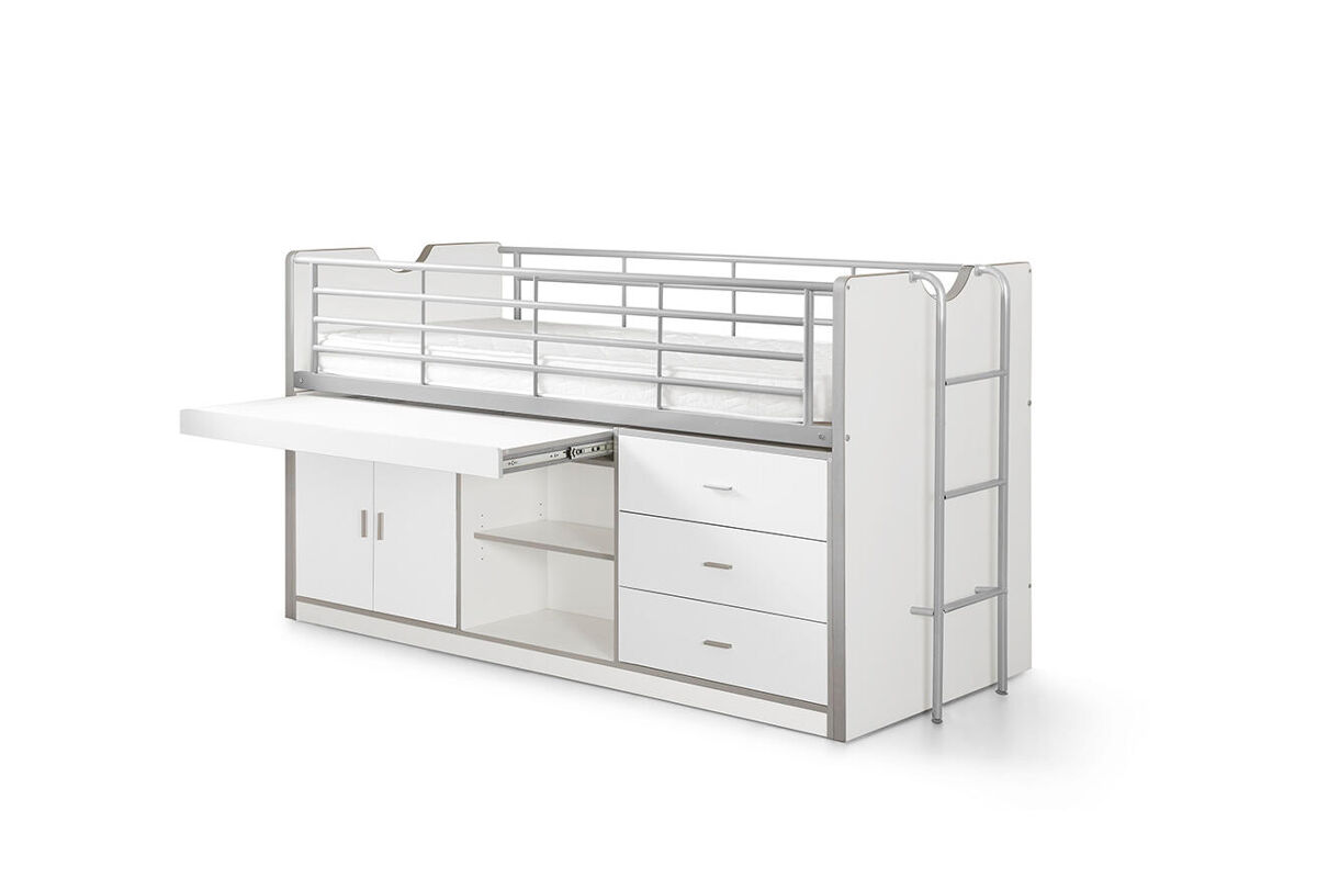 Cama de solteiro infantil bonny ksb005 90x200 cm branco