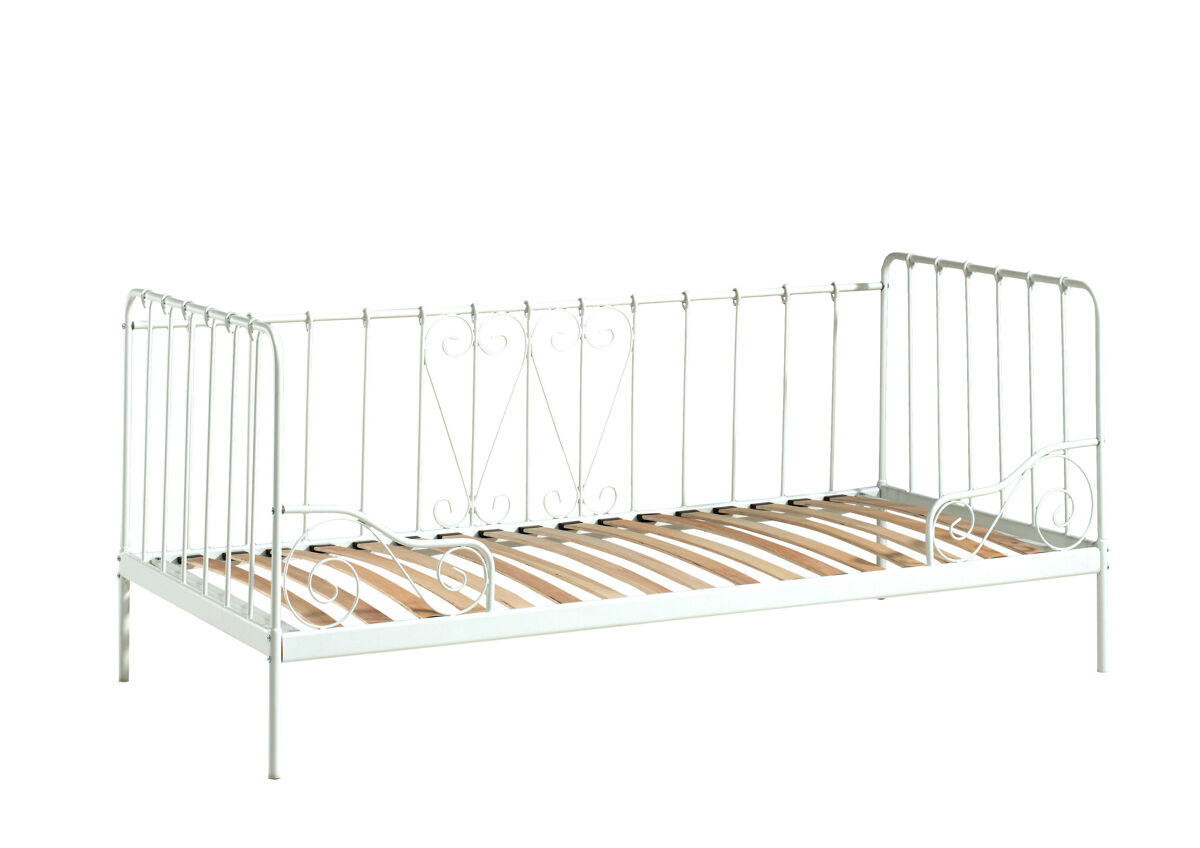 Cama de solteiro infantil alice ksb005 90x200 cm branco