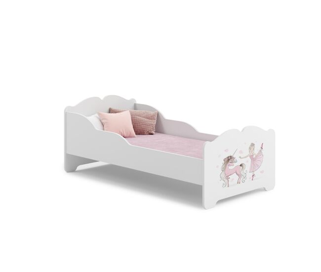 Cama de solteiro infantil anna ksb001 80x160 cm branco