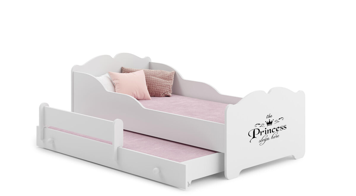 Cama de solteiro infantil anna ksb001 80x160 cm branco