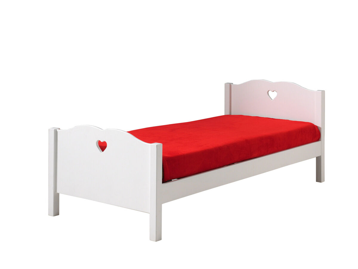 Cama de solteiro infantil amori ksb005 90x200 cm branco
