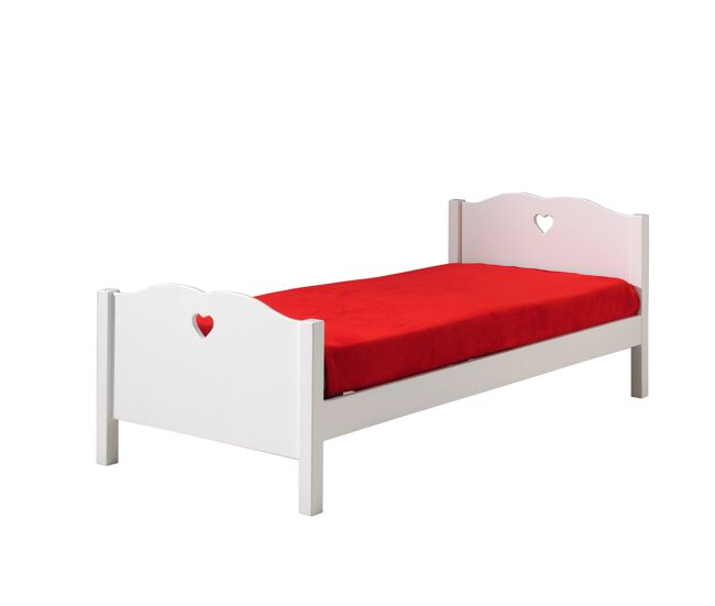 Cama de solteiro infantil amori ksb005 90x200 cm branco