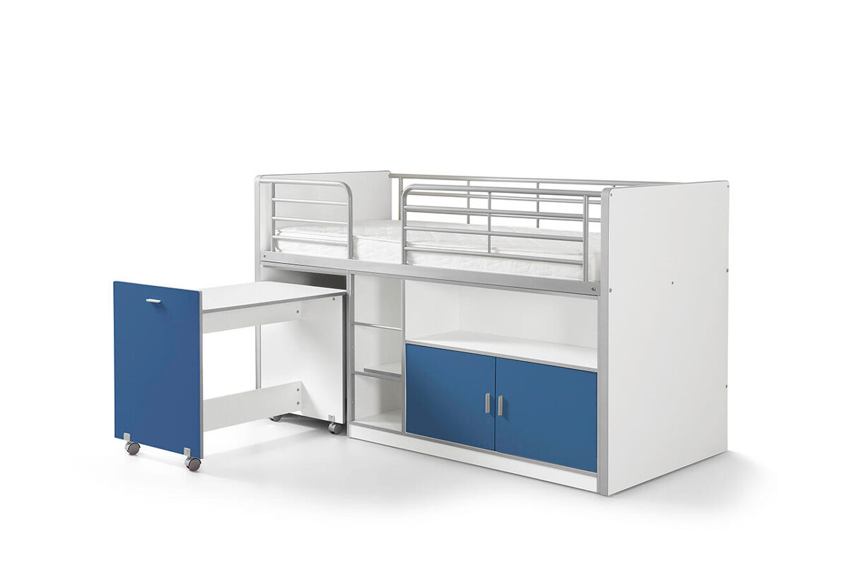 Cama de solteiro infantil bonny ksb005 90x200 cm azul