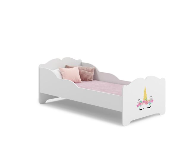 Cama de solteiro infantil anna ksb001 80x160 cm branco
