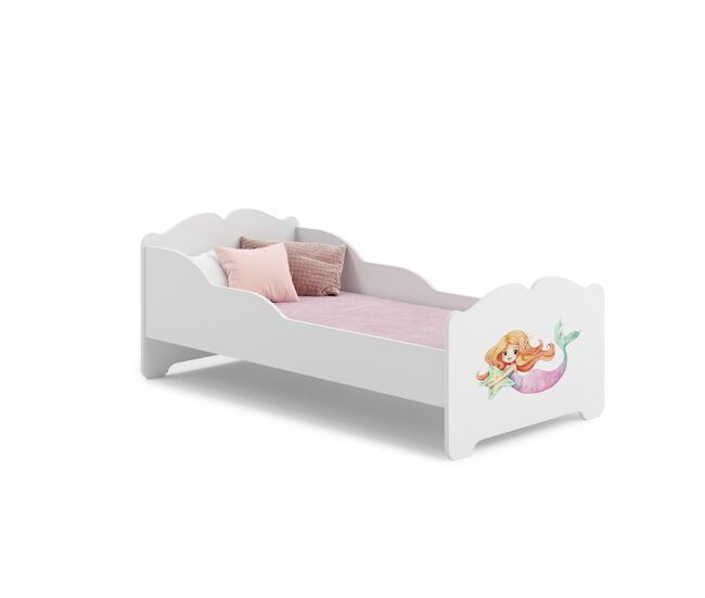 Cama de solteiro infantil anna ksb001 80x160 cm branco