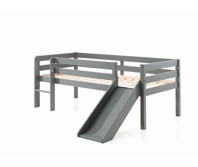 Cama loft pino lb005 90x200 cm cinzento