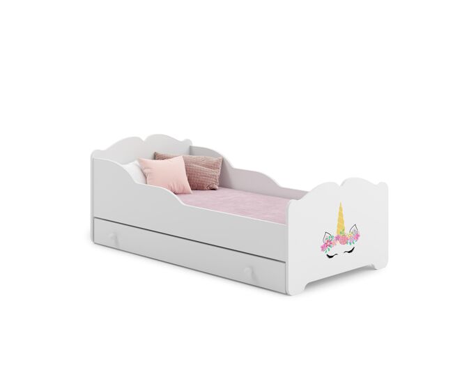 Cama de solteiro infantil anna ksb015 70x140 cm branco