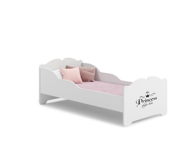 Cama de solteiro infantil anna ksb001 80x160 cm branco