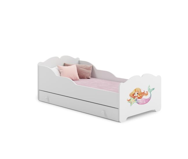 Cama de solteiro infantil anna ksb015 70x140 cm branco
