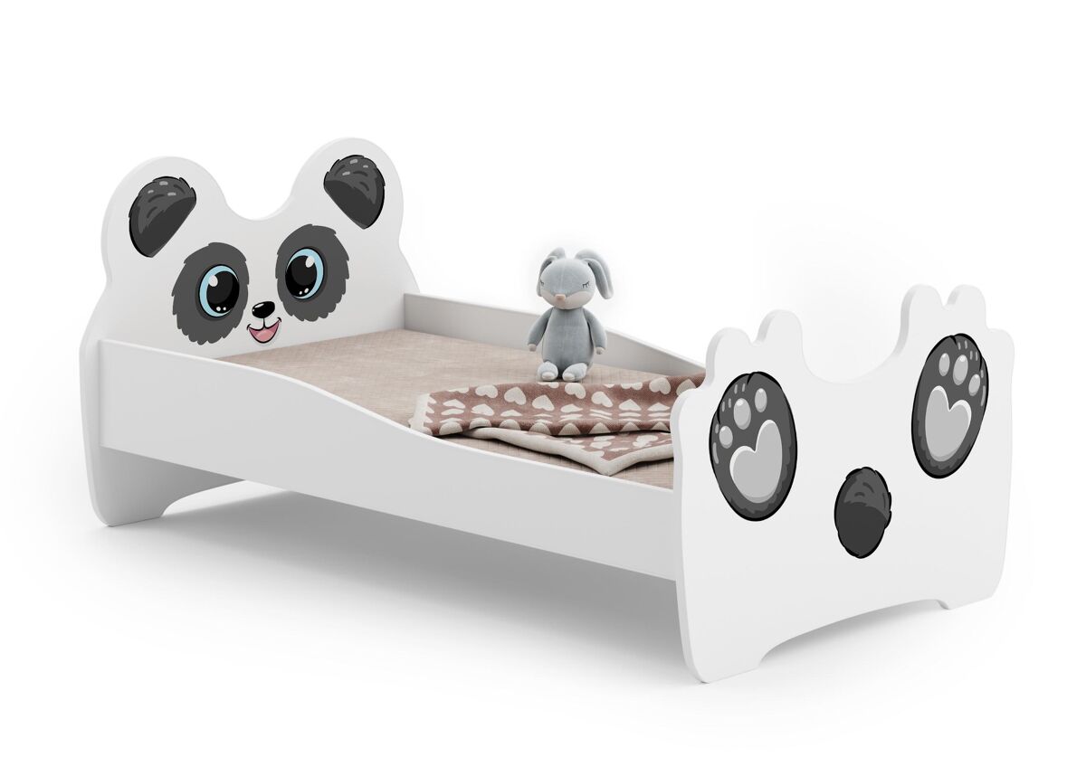Cama de solteiro infantil animals ksb015 70x140 cm branco
