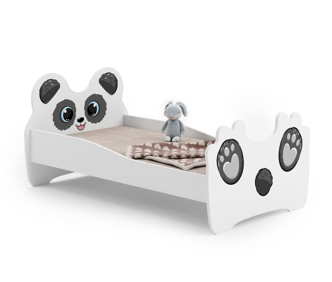 Cama de solteiro infantil animals ksb015 70x140 cm branco