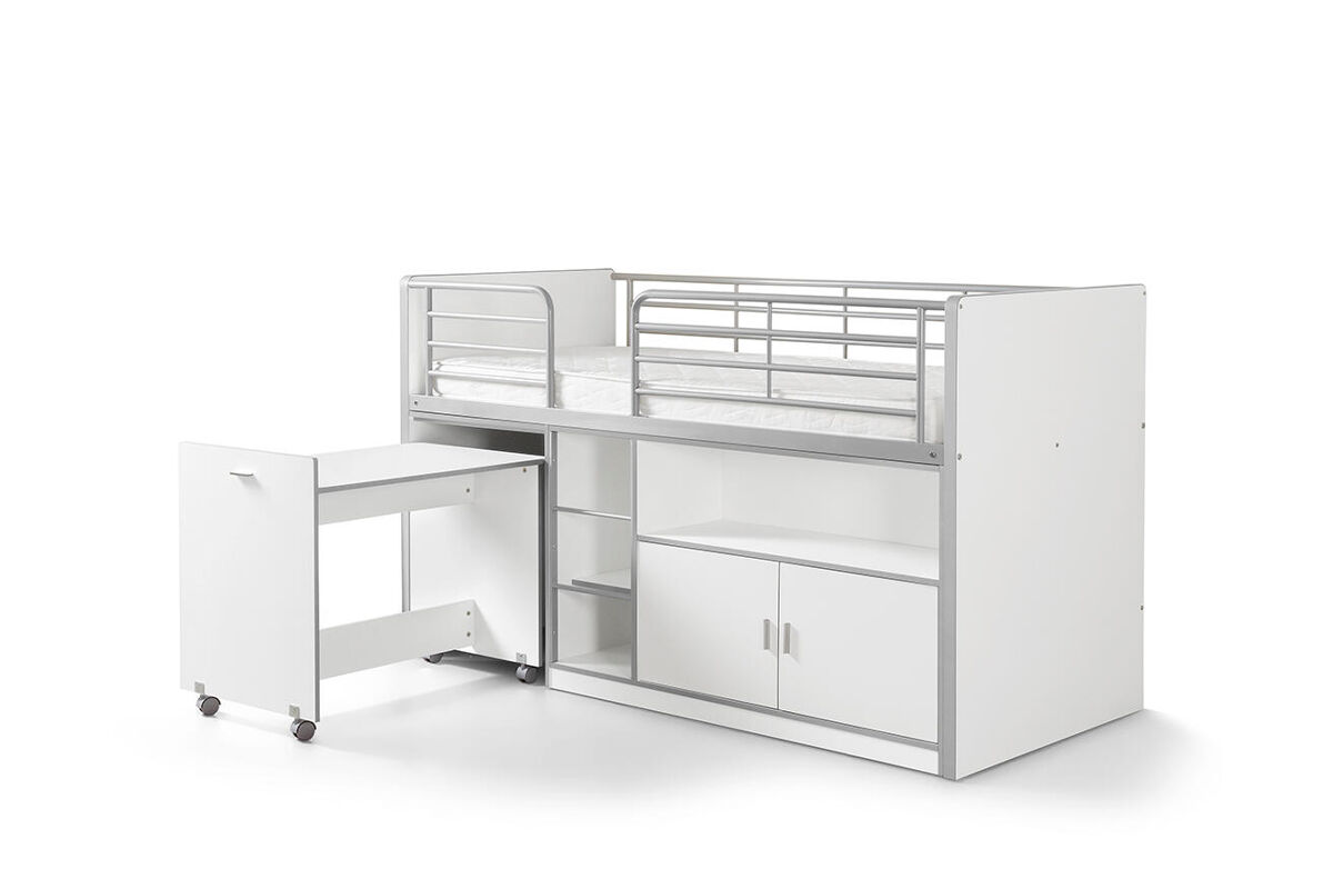 Cama de solteiro infantil bonny ksb005 90x200 cm branco