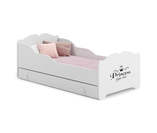 Cama de solteiro infantil anna ksb001 80x160 cm branco