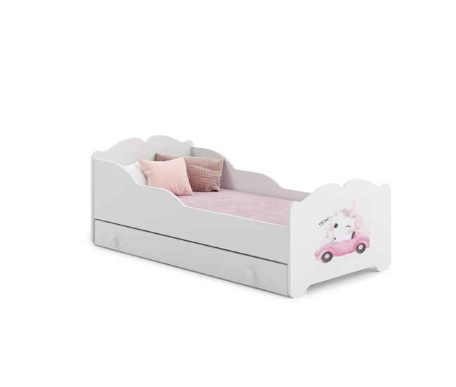 Cama de solteiro infantil anna ksb015 70x140 cm branco