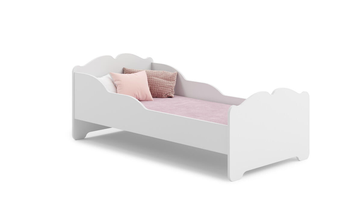 Cama de solteiro infantil anna ksb001 80x160 cm branco