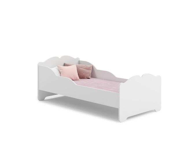 Cama de solteiro infantil anna ksb001 80x160 cm branco