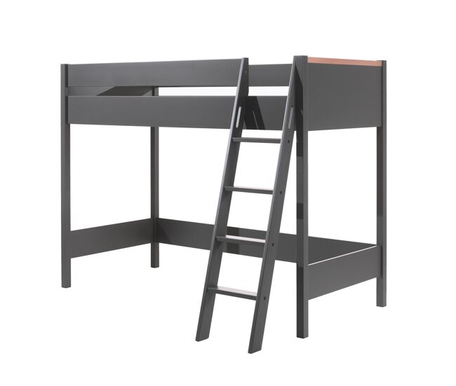 Cama loft london lb005 90x200 cm grafite
