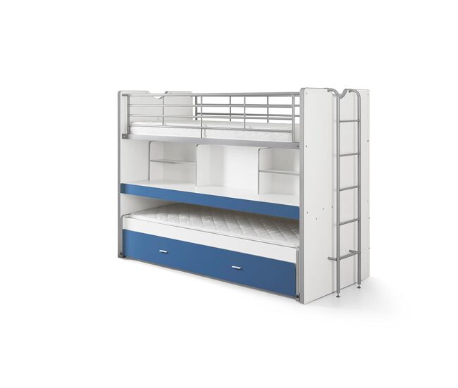 Cama de solteiro infantil bonny ksb005 90x200 cm bleu