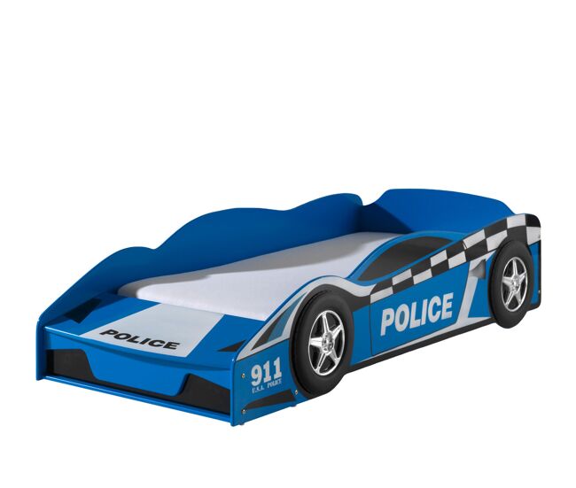 Cama de solteiro infantil auto ksb015 70x140 cm azul