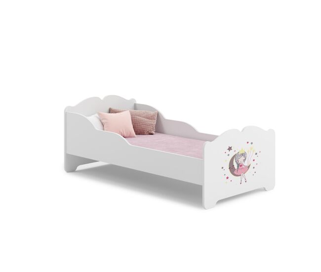 Cama de solteiro infantil anna ksb001 80x160 cm branco