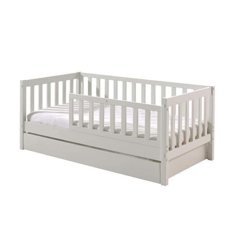 Cama Vipack Tod com estrado de molas e gaveta
