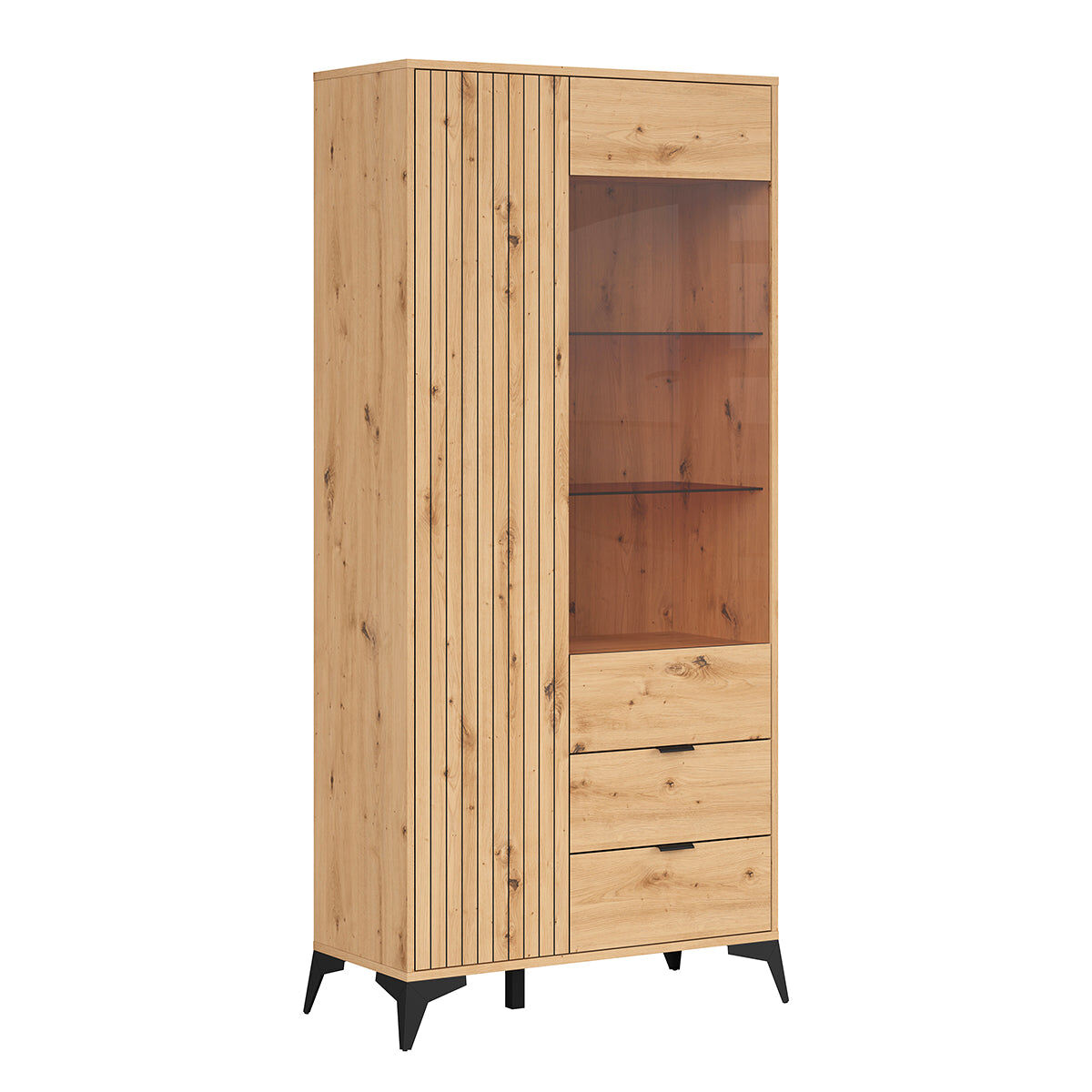 Vaisselier 2 portas 2 gavetas mao madeira