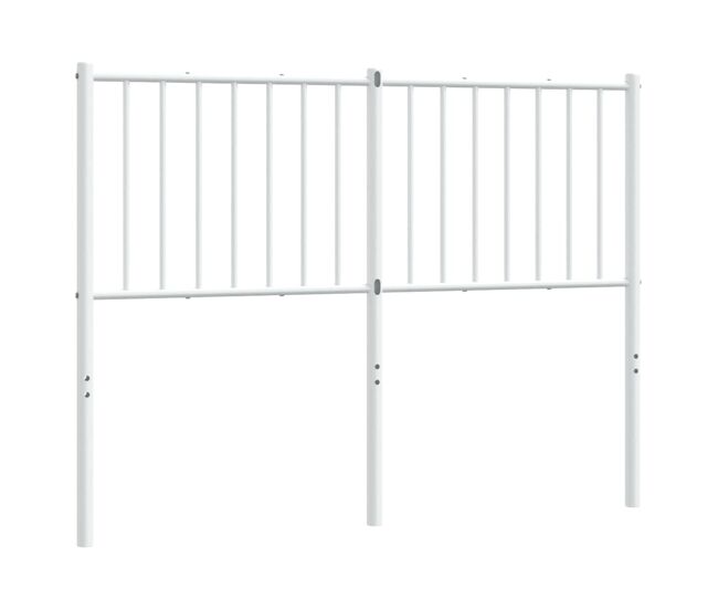 Vidaxl cabeceira de cama 120 cm metal branco