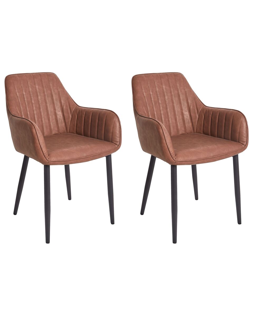 Beliani Silla de comedor WELLSTON
