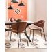 Beliani Silla de comedor KENAI Beliani Silla de comedor KENAI Castanho