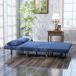 Sofá Cama Poliéster, Espuma e Metal HOMCOM, casa - sófas Sofá Cama Poliéster, Espuma e Metal HOMCOM, casa - sófas Azul