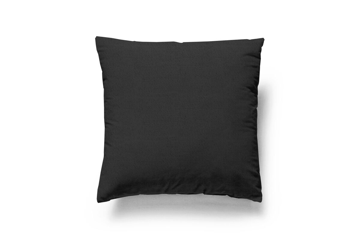 Capa de almofada em lona negro 50x50cm donegal collections