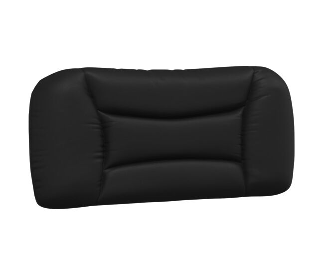 Vidaxl almofadão de cabeceira hvar 90 cm couro artificial preto