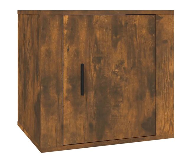 Vidaxl mesa de cabeceira 50x39x47 cm cor carvalho fumado