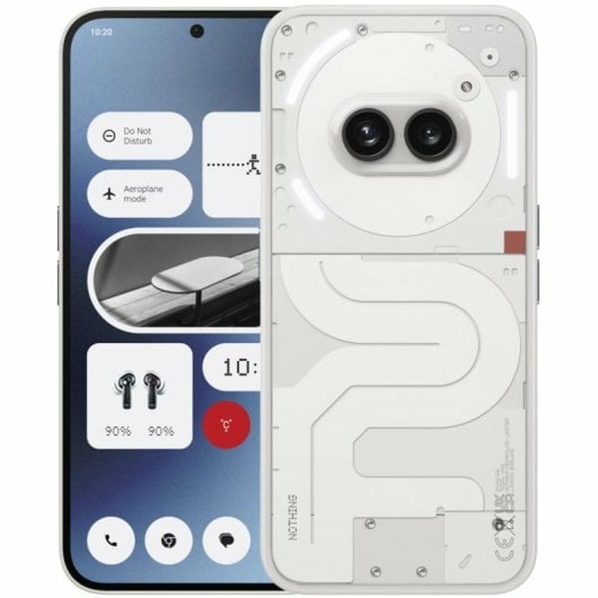 Smartphone nothing nothing phone 2a 6,7" octa core 8 gb ram 128 gb branco