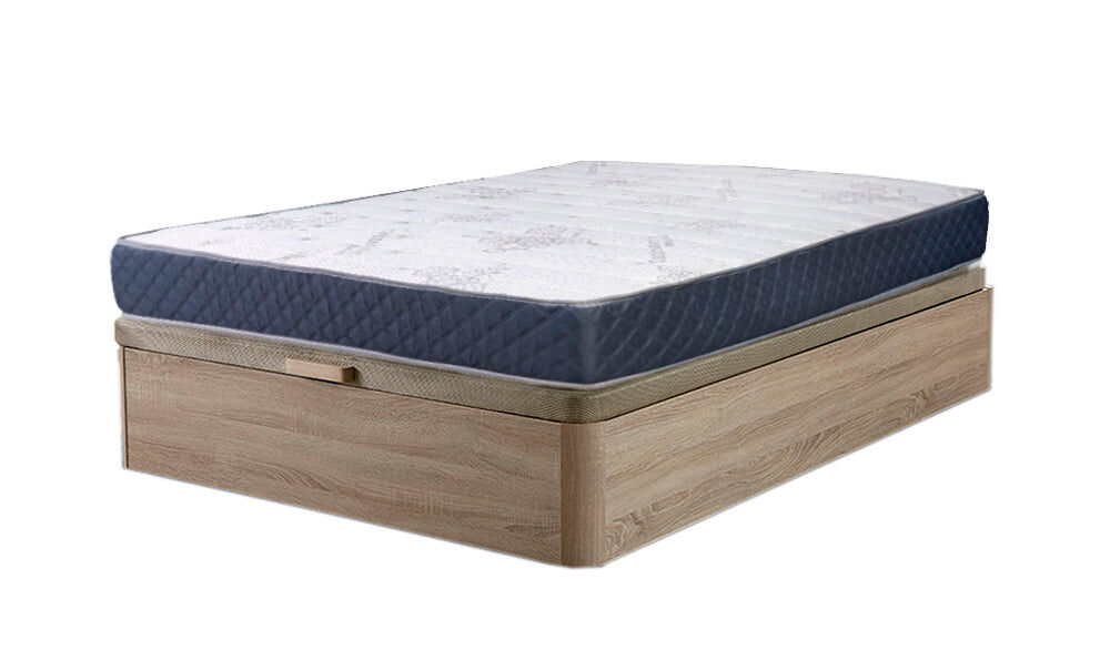 Cama dobrável canapé + colchão (90, 105, 135, 150cm x 190cm)