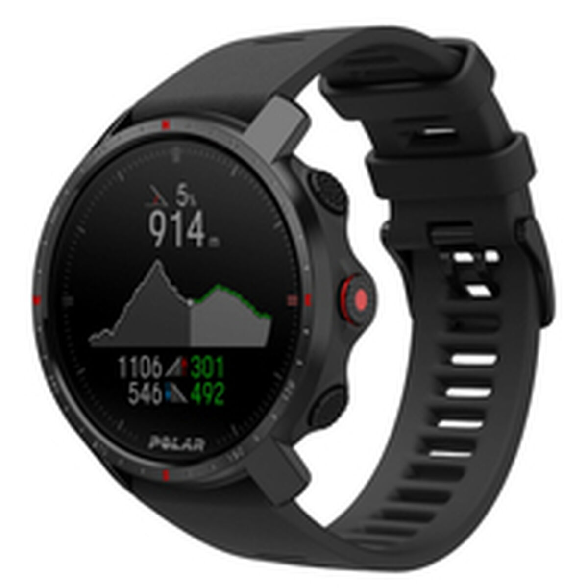 Smartwatch polar grit x pro zafiro titan m/l preto 1,2